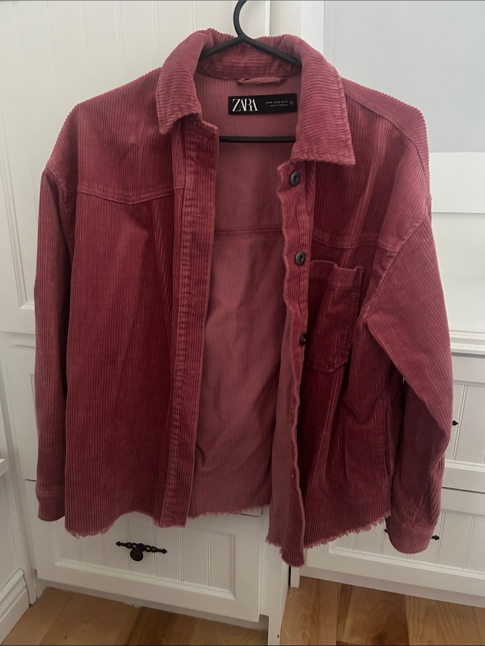 ZARA Dusty Rose Corduroy Jacket